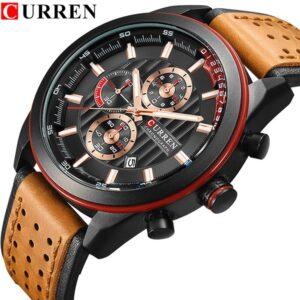 Curren Herreur 8292 Chronograf - Sort Urkasse